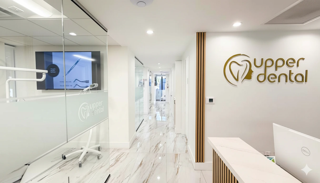 Bright, modern Upper Dental treatment room in Hollywood, FL